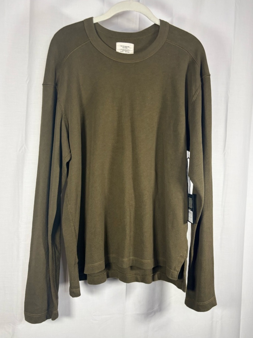 NWT BUCK MASON FIELD SPEC RUGBY CREW Men's Dark Olive Long-Sleeve Shirt Size M